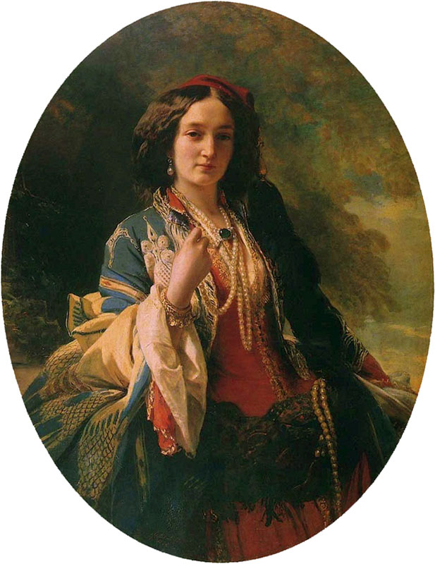 Katarzyna Potocka nee Branicka in Oriental Costume